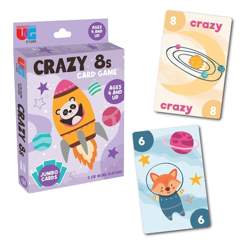 University Games Crazy 8s Jumbo Card Game