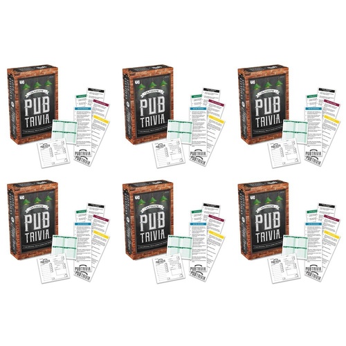 U Games Ultimate Pub Trivia Team Trivia Game Pack of 6