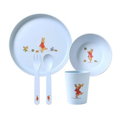 Bunnykins 5 Piece Set Blue