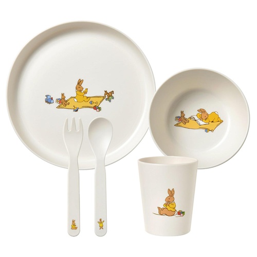 Bunnykins 5 Piece Set Natural