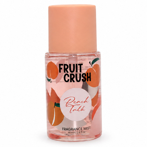 Fruit Crush Peach Talk Fragrance Mist 85ml Sweet Peach Body Spray