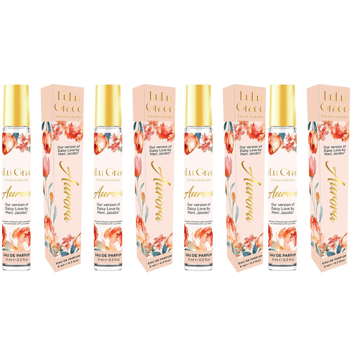 Lulu Grace Aurora EDP Rollerball 9ml Travel Perfume Inspired By Daisy Love x 4