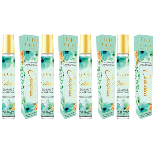 Lulu Grace Celestial EDP Rollerball 9ml Travel Perfume Inspired By Black Opium x 4