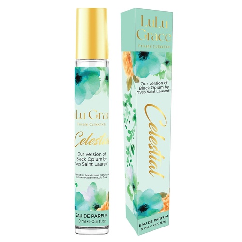 Lulu Grace Celestial EDP Rollerball 9ml Travel Perfume Inspired By Black Opium