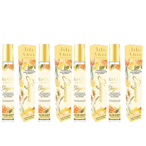 Lulu Grace Elegance EDP Rollerball 9ml Travel Perfume Inspired By Coco Mademoiselle x 4