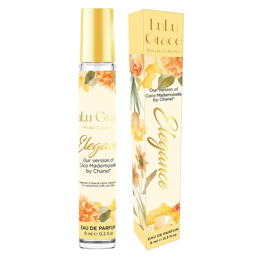 Lulu Grace Elegance EDP Rollerball 9ml Travel Perfume Inspired By Coco Mademoiselle