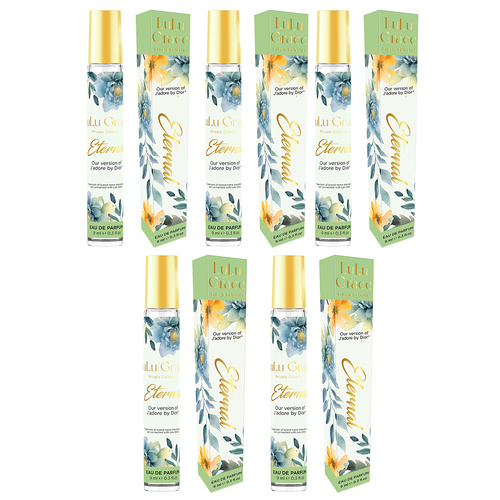 Lulu Grace Eternal Dream EDP Rollerball 9ml Travel Perfume Inspired By J'adore x 5