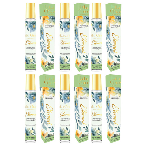 Lulu Grace Eternal Dream EDP Rollerball 9ml Travel Perfume Inspired By J'adore x 6