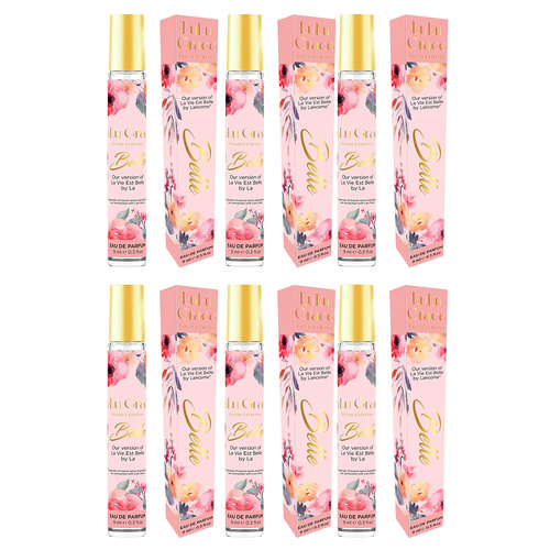 Lulu Grace Belle EDP Rollerball 9ml Travel Perfume Inspired By La Vie Est Belle x 6