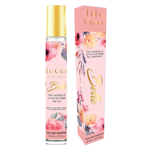 Lulu Grace Belle EDP Rollerball 9ml Travel Perfume Inspired By La Vie Est Belle