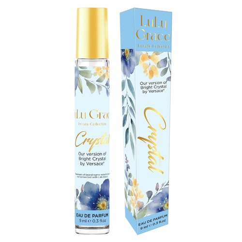 Lulu Grace Crystal EDP Rollerball 9ml Travel Perfume Inspired By Bright Crystal