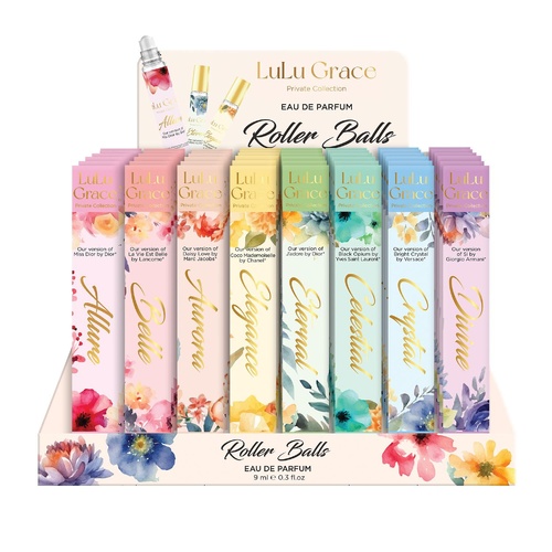 Lulu Grace Eau De Parfum Rollerball 9ml Mixed 48 Pack Womens Perfume