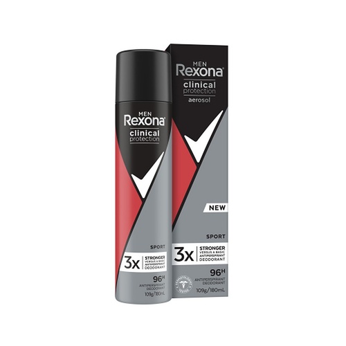 Rexona Men Clinical Protection 96H Antiperspirant Sport 180mL