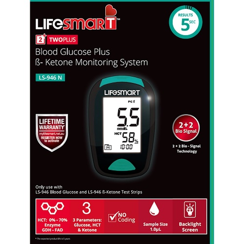 LifeSmart Blood Glucose and Ketone Monitoring System