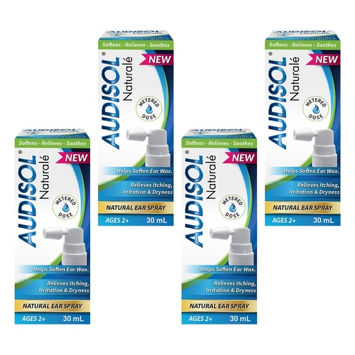 Audisol Naturalé Natural Ear Spray 30mL Pack of 4
