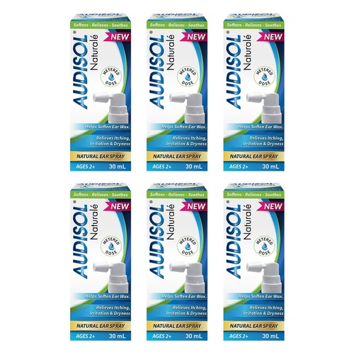 Audisol Naturalé Natural Ear Spray 30mL Pack of 6