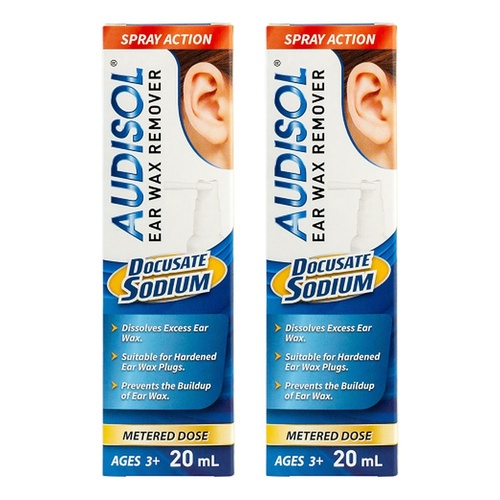 Audisol Ear Wax Remover 20mL Pack of 2