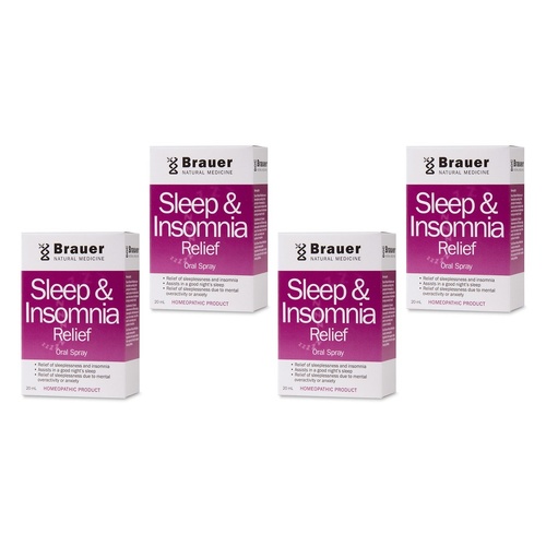 Brauer Sleep Oral Spray 20mL Pack of 4