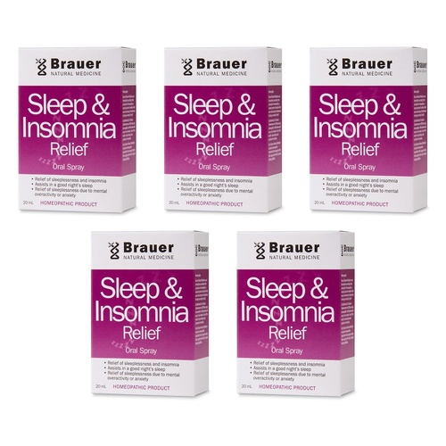 Brauer Sleep Oral Spray 20mL Pack of 5