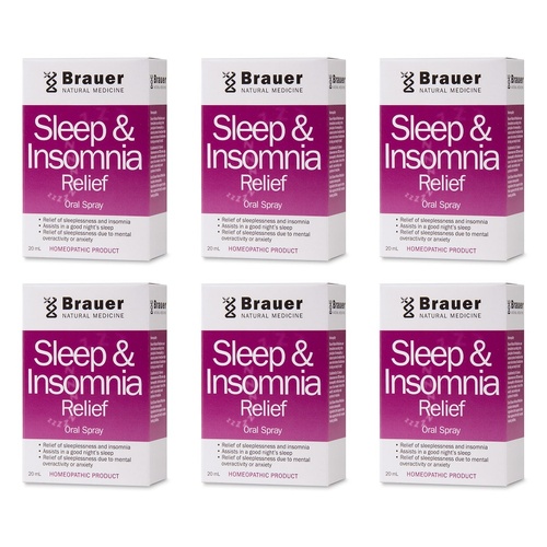 Brauer Sleep Oral Spray 20mL Pack of 6