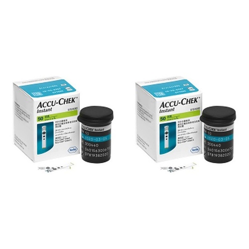 Accu-Chek Instant S Blood Glucose Test Strips 50 Pack Bundle of 2