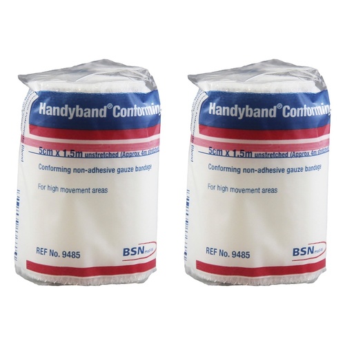 HANDY Handyband Easifix K Retention Bandages 5cm x 1.5m Pack of 2