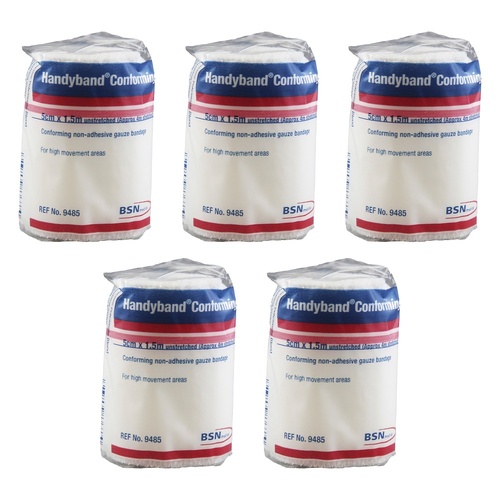 HANDY Handyband Easifix K Retention Bandages 5cm x 1.5m Pack of 5