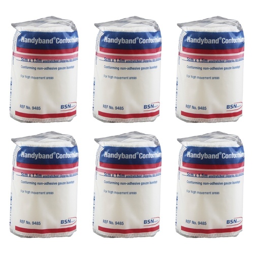 HANDY Handyband Easifix K Retention Bandages 5cm x 1.5m Pack of 6