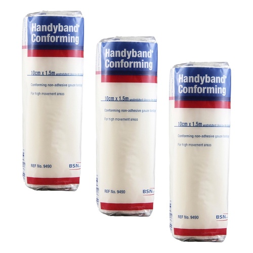 Handy Handyband Easifix K Conforming Retention Bandage 10cm x 1.5m Pack of 3