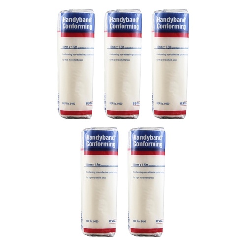 Handy Handyband Easifix K Conforming Retention Bandage 10cm x 1.5m Pack of 5