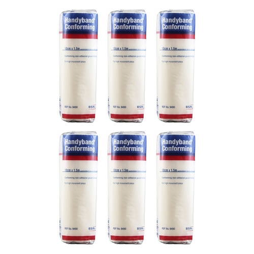 Handy Handyband Easifix K Conforming Retention Bandage 10cm x 1.5m Pack of 6