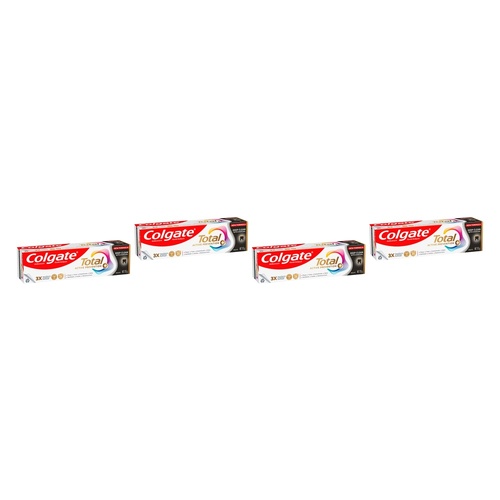 Colgate Total Active Prevention+ Deep Clean with Charcoal Toothpaste Pack of 4