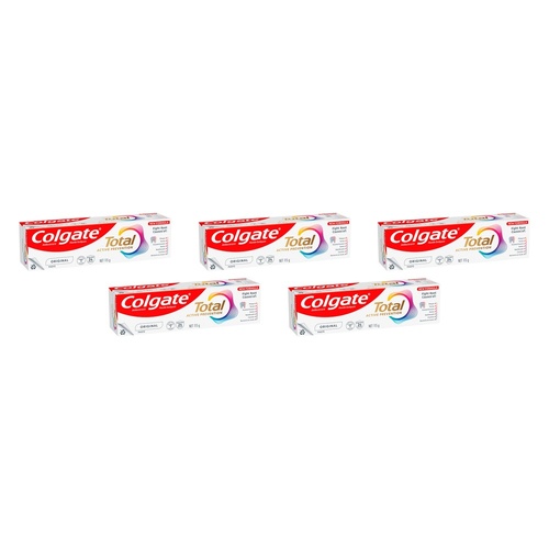 Colgate Total Active Prevention+ Original Toothpaste 115g Pack of 5