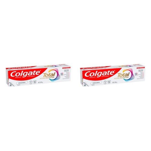 Colgate Total Active Prevention+ Original Toothpaste 200g Pack of 2