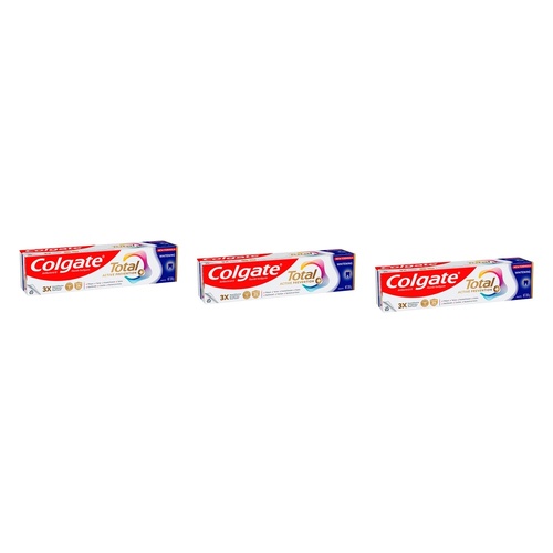 Colgate Total Active Prevention+ Whitening Toothpaste 200g Pack of 3