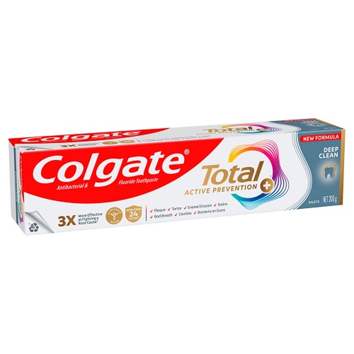 Colgate Total Active Prevention+ Deep Clean Toothpaste 200g