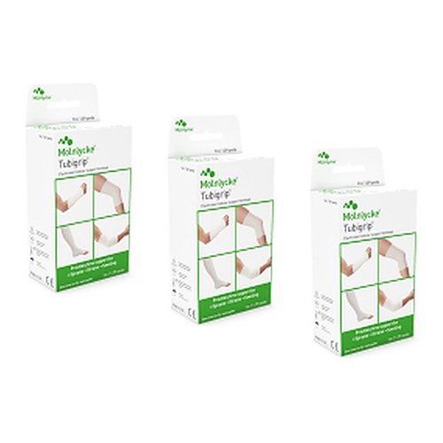 Tubigrip B Tubular Elastic Support Bandage, Arm/Leg, 1 Metre Pack of 3