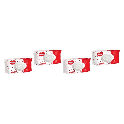 Huggies Essential Clean Baby Wipes, EZYPULL Dispensing, 80 Pack x 6 Bundle of 4