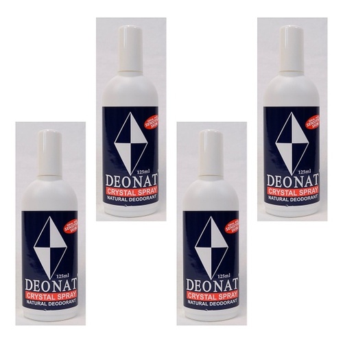 Deonat Crystal Deodorant Spray 125mL Pack of 4