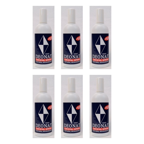 Deonat Crystal Deodorant Spray 125mL Pack of 6