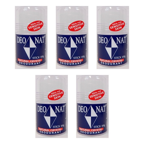 Deonat Crystal Deodorant Stick 100g Pack of 5
