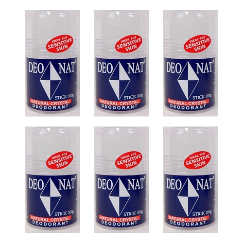 Deonat Crystal Deodorant Stick 100g Pack of 6