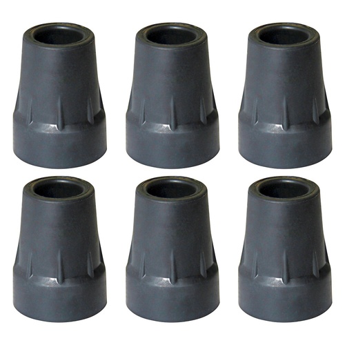 Making Life Easy Walking Cane Tip 19mm Black Pack of 6