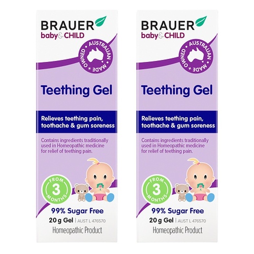 Brauer Baby & Child Teething Gel 20g Pack of 2