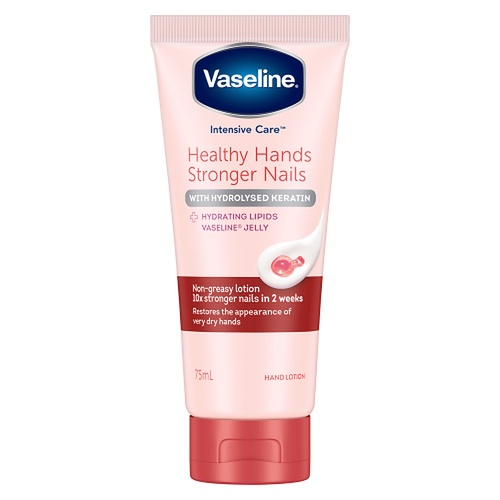 Vaseline Intensive Care Hand Cream Healthy Hands Stronger Nails 75mL