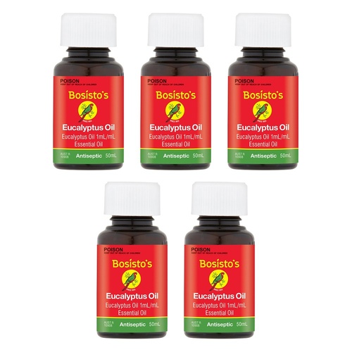 Bosisto's Eucalyptus Oil 50mL Pack of 5