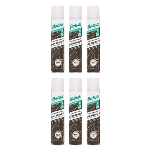 Batiste Dark Brunette Dry Shampoo 200mL Pack of 6