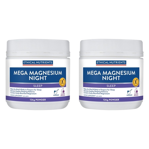 Ethical Nutrients Mega Magnesium Night 126g Pack of 2