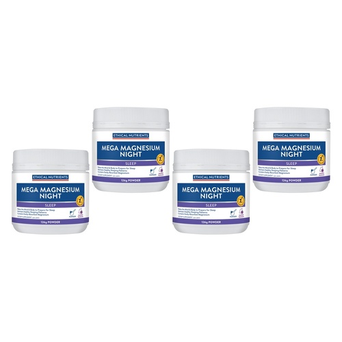 Ethical Nutrients Mega Magnesium Night 126g Pack of 4