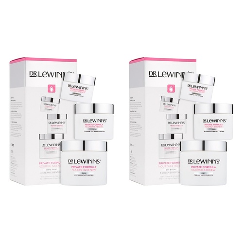 Dr. LeWinn's Private Formula 3-Cream Essentials for Day, Night & Eye Pack of 2